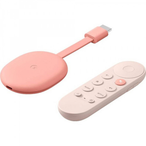 Google Chromecast + Google TV rózsaszín (GA01920)